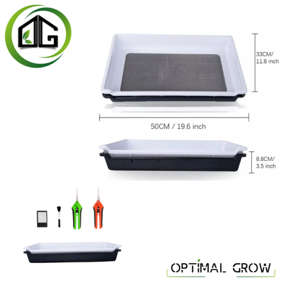 Fair Harvest Trim Tray Blanc - Plateau d'effeuillage