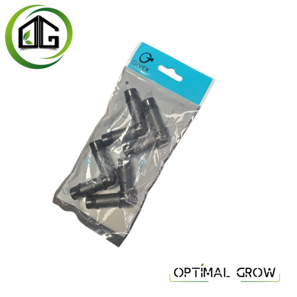 Lot de 4 Coudes Cannelés Ø16 mm - Irrigation Goutte-à-Goutte