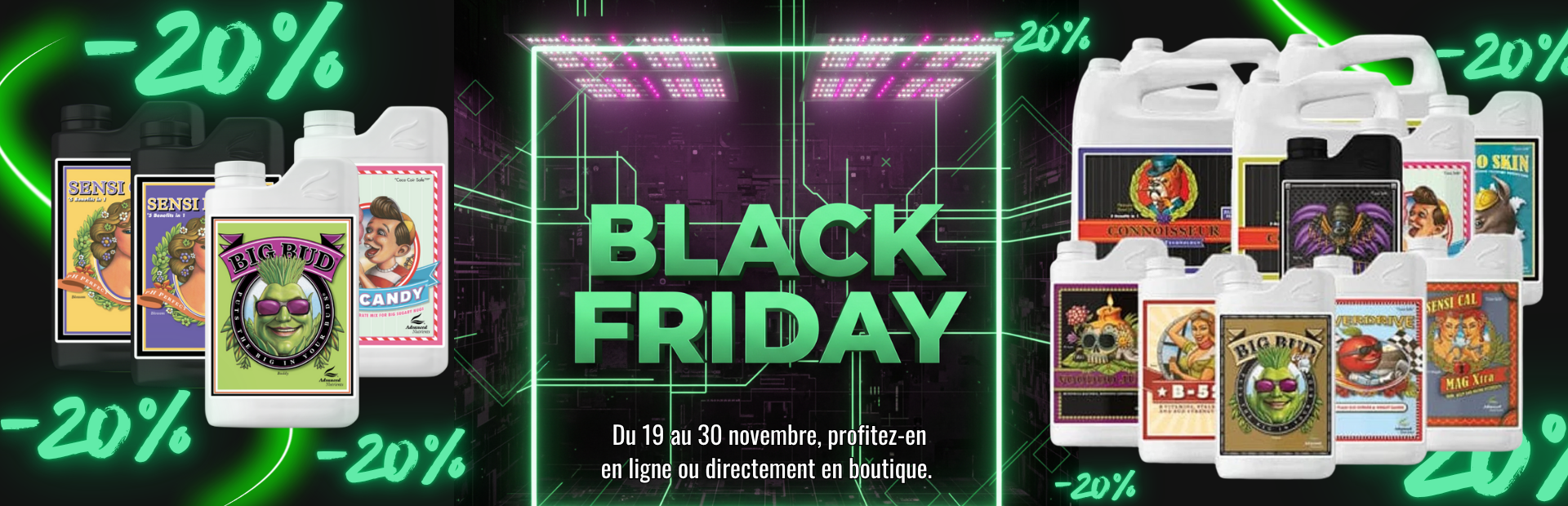 Bannière de Optimal Grow - Produits et accessoires pour la culture urbaine indoor