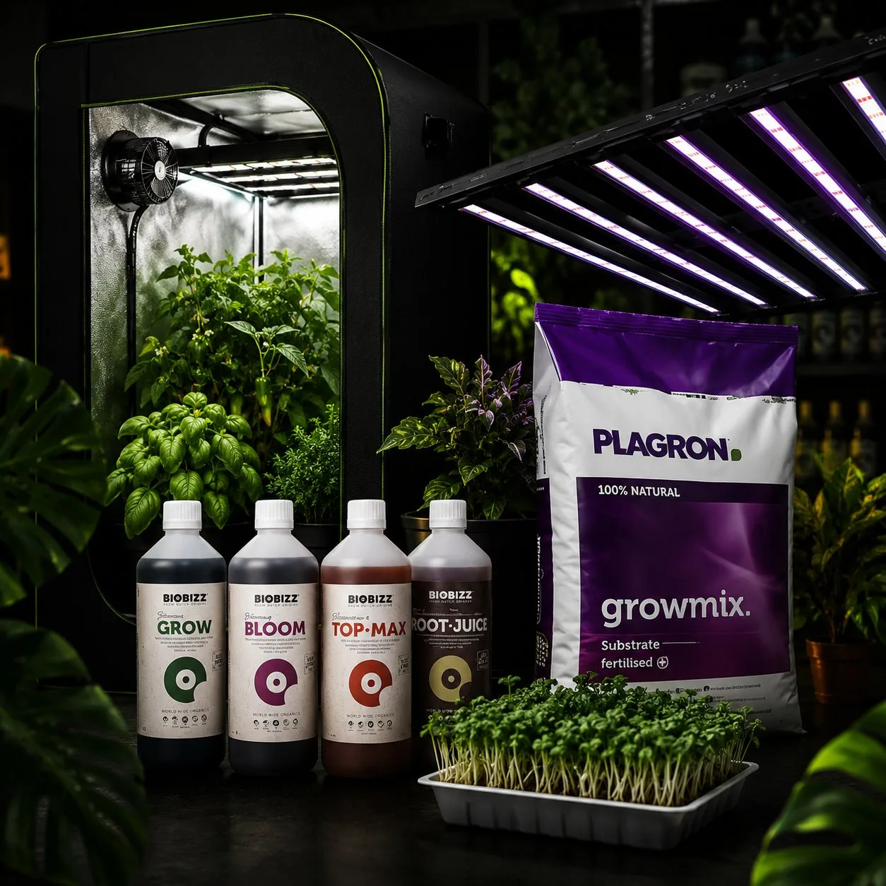 Produits disponibles dans le GROWSHOP d'Optimal Grow
